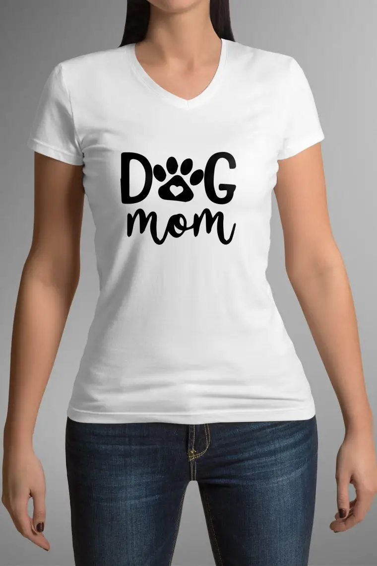 Dog Mom T-Shirt PNG Files - Adoptanim